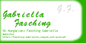 gabriella fasching business card